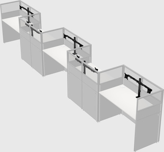 Rectangular cubicles