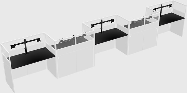 Rectangular cubicles