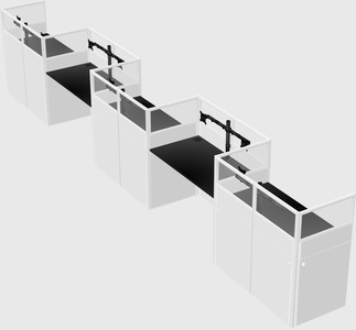 Rectangular cubicles