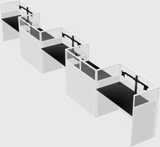 Rectangular cubicles