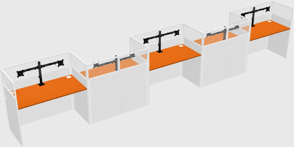 Rectangular cubicles