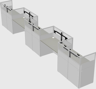 Rectangular cubicles