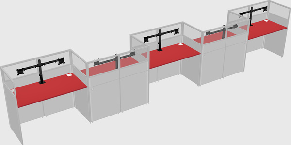 Rectangular cubicles