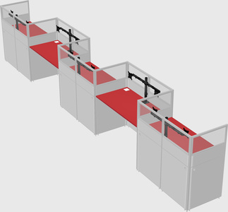 Rectangular cubicles