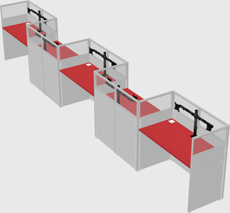Rectangular cubicles