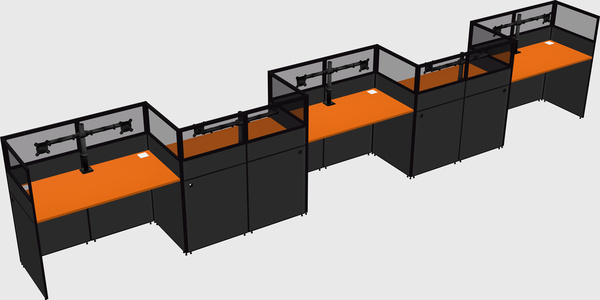 Rectangular cubicles