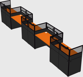 Rectangular cubicles
