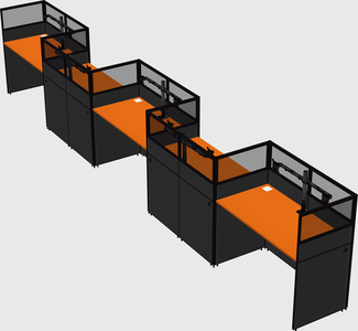 Rectangular cubicles