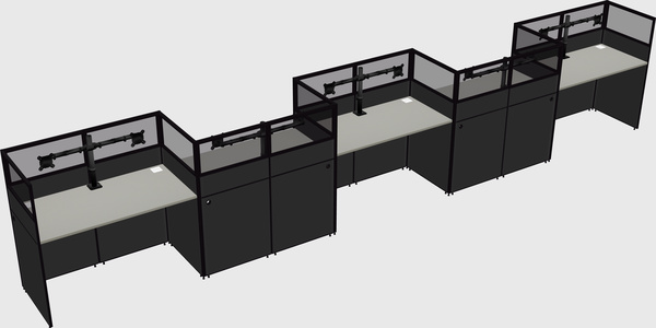 Rectangular cubicles