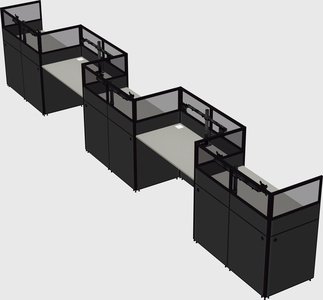 Rectangular cubicles