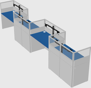 Rectangular cubicles