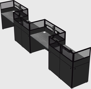 Rectangular cubicles