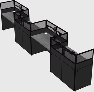 Rectangular cubicles