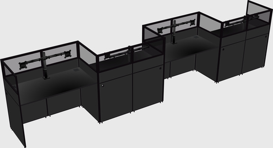Rectangular cubicles