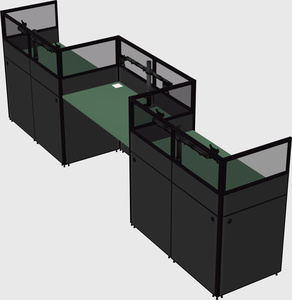 Rectangular cubicles