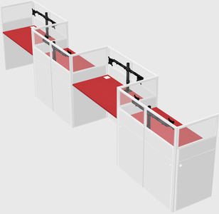 Rectangular cubicles