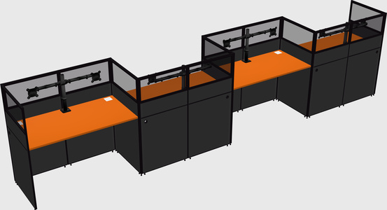 Rectangular cubicles