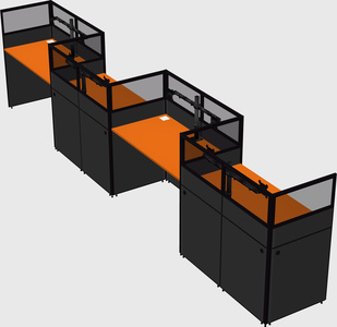 Rectangular cubicles