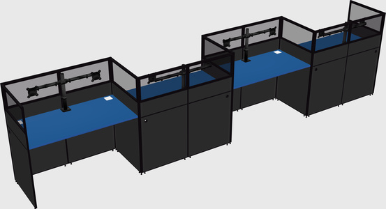 Rectangular cubicles