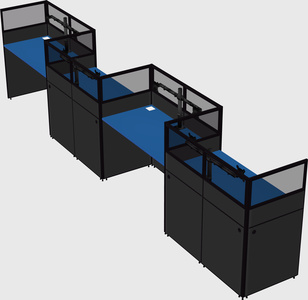 Rectangular cubicles