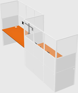 Rectangular cubicles