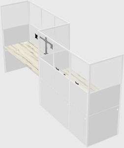 Rectangular cubicles