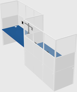 Rectangular cubicles