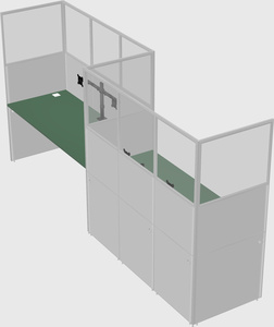 Cabines rectangulaires