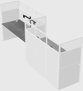 Rectangular cubicles