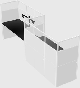 Rectangular cubicles