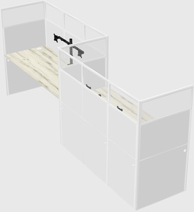 Rectangular cubicles