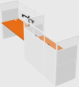 Rectangular cubicles