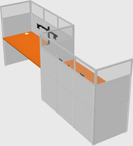 Rectangular cubicles