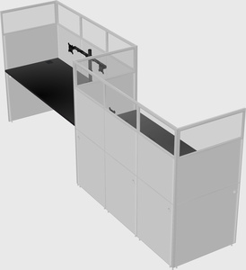 Rectangular cubicles