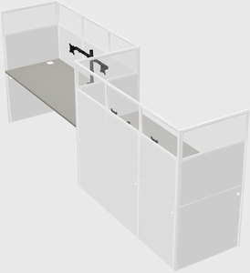 Rectangular cubicles
