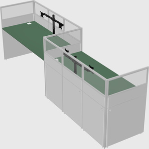 Rectangular cubicles