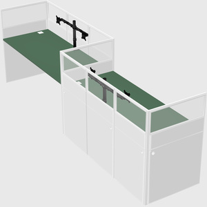 Rectangular cubicles