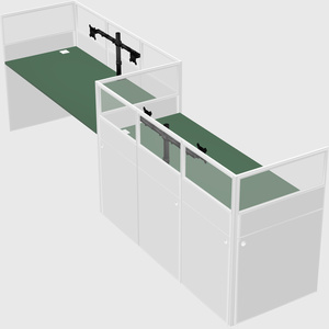 Rectangular cubicles