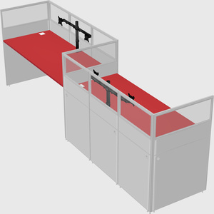 Rectangular cubicles