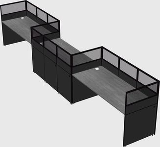 Rectangular cubicles