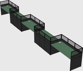 Rectangular cubicles