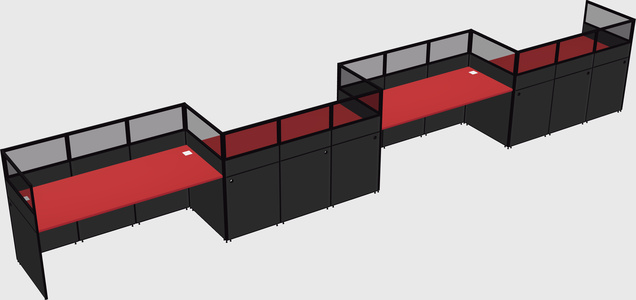 Rectangular cubicles