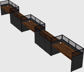 Rectangular cubicles