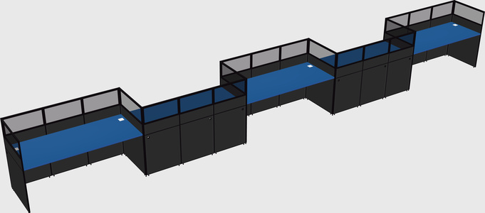 Rectangular cubicles