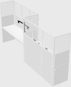 Rectangular cubicles