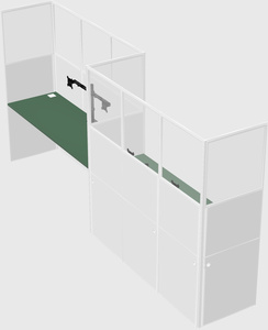 Rectangular cubicles