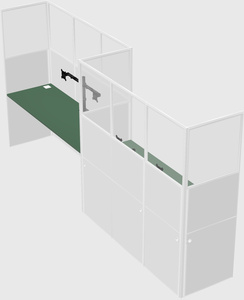 Rectangular cubicles