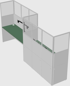 Rectangular cubicles