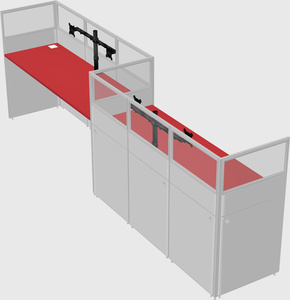 Rectangular cubicles