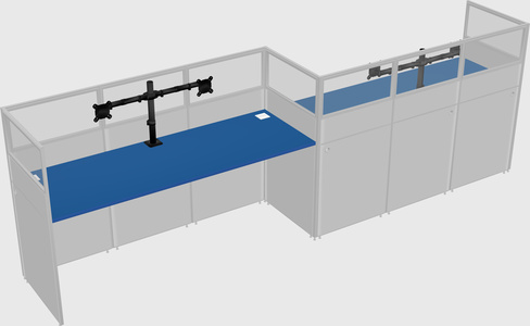 Rectangular cubicles